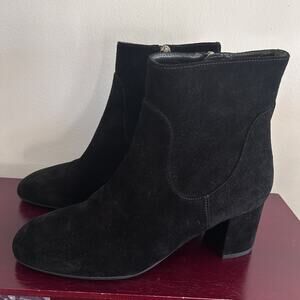 M Grigiarancio Italy Black Suede Zip Ankle Boots Womens Size 39 EUR/ US 8.5